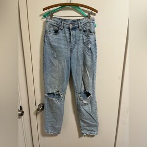 H&M high rise mom jeans